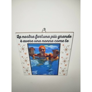 Mattonella Ceramica Personalizzata con Foto 15x15 cm