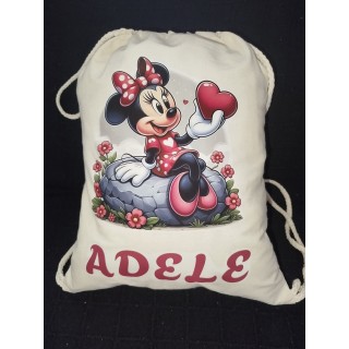 Sacca Cotone Personalizzata con Foto e Nome 42x34 cm